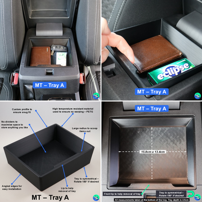 Mitsubishi Triton MV Centre Console Tray