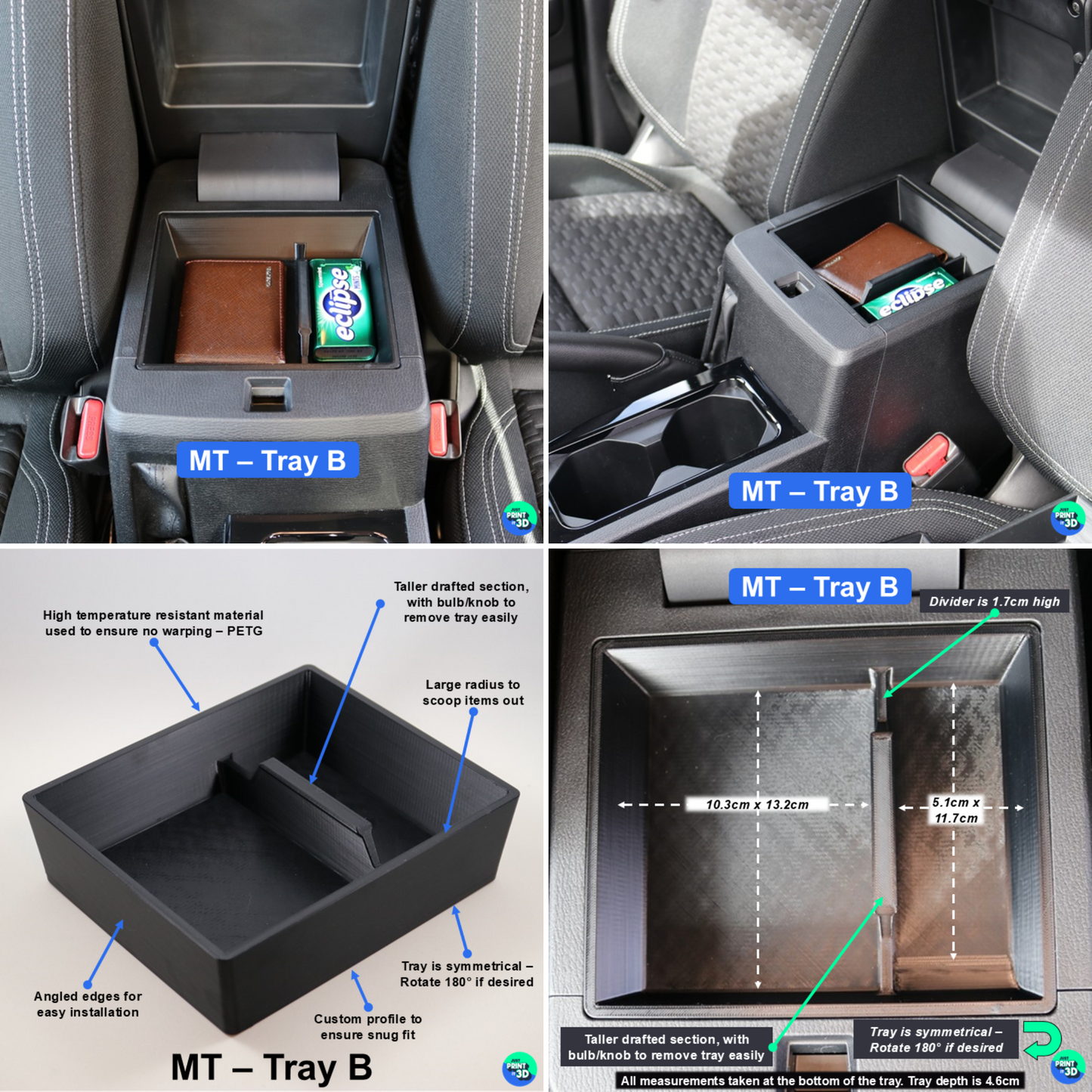 Mitsubishi Triton MV Centre Console Tray