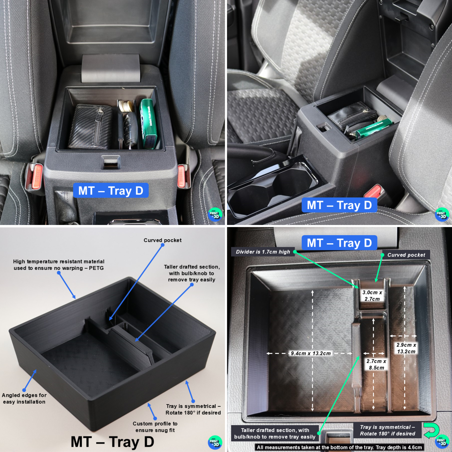 Mitsubishi Triton MV Centre Console Tray