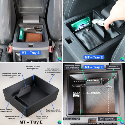 Mitsubishi Triton MV Centre Console Tray