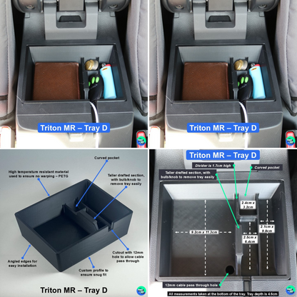 Mitsubishi Triton MR Centre Console Tray