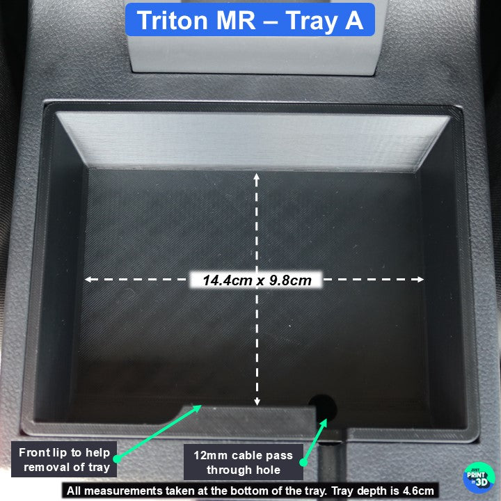 Mitsubishi Triton MR Centre Console Tray