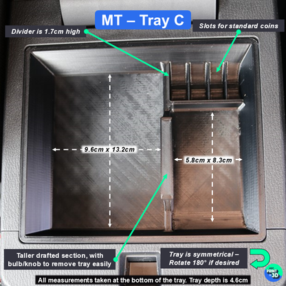 Mitsubishi Triton MV Centre Console Tray