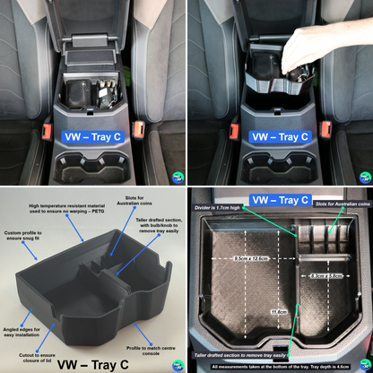 Volkswagen Amarok NF Centre Console Tray