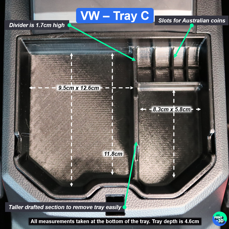 Volkswagen Amarok NF Centre Console Tray