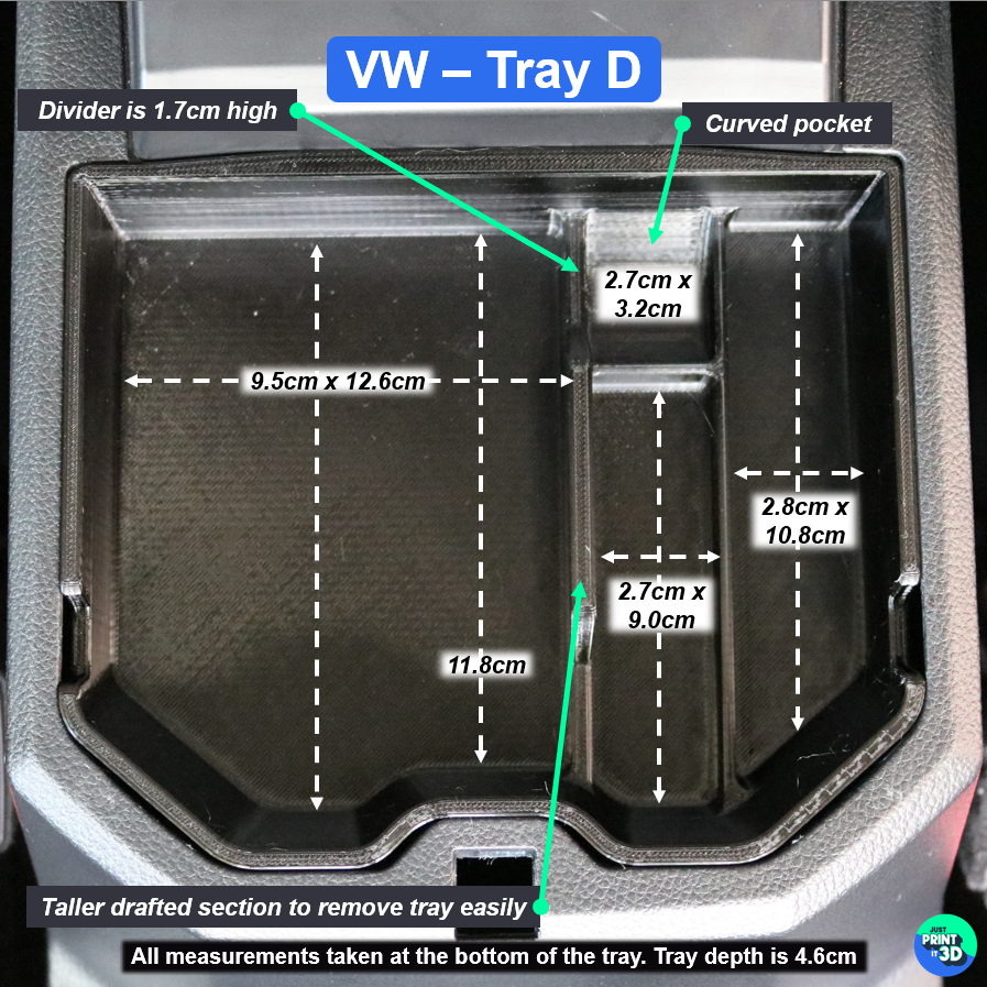 Volkswagen Amarok NF Centre Console Tray