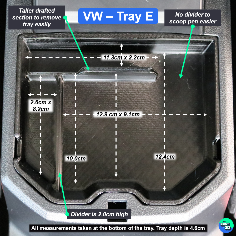 Volkswagen Amarok NF Centre Console Tray